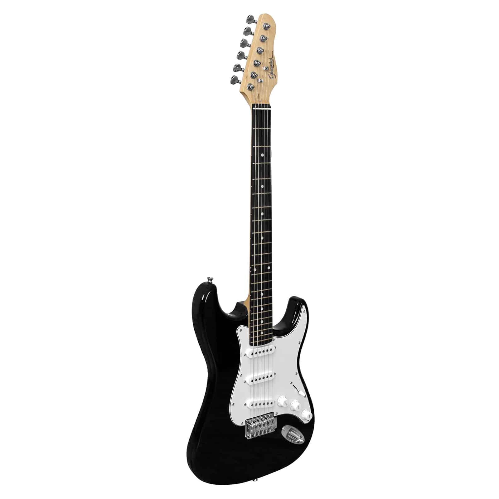 ギター DickNIQ Electric Guitar Giannini G-100 Black with white pickguard (BK/WH)