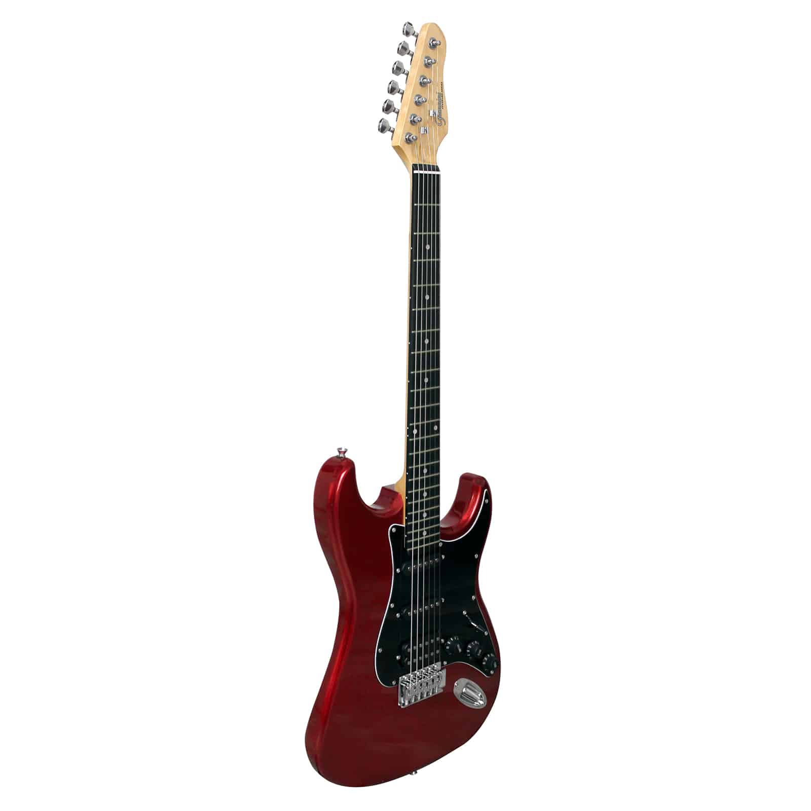 ギター Ren Guitarra Elétrica Giannini G-101 Metallic Red com escudo Black (MR/BK)