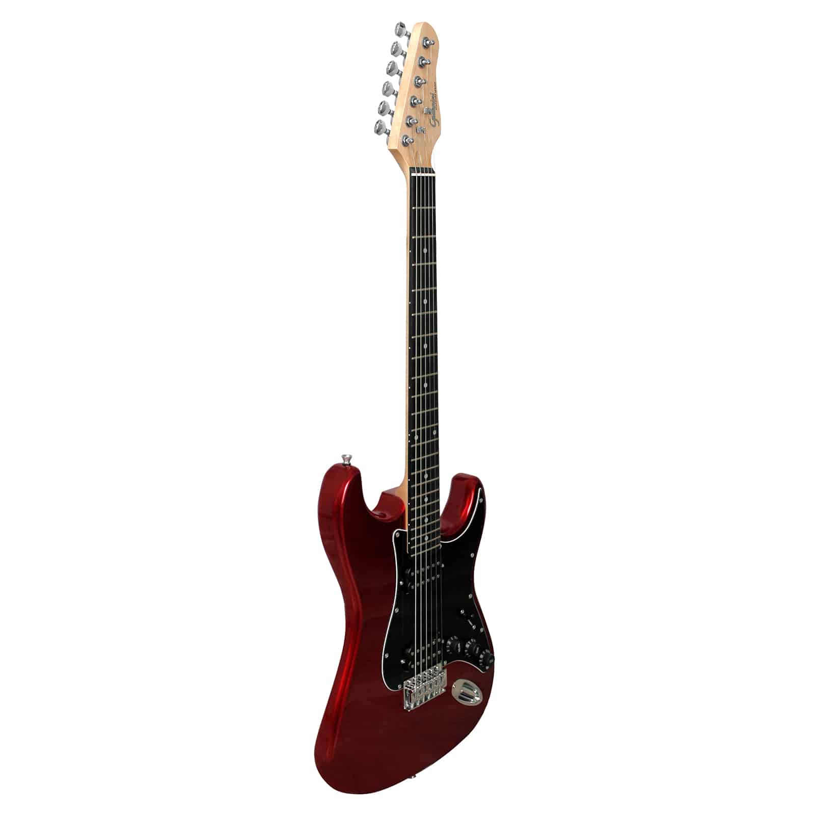 Guitarra Elétrica Giannini G-102 Metallic Red com escudo Black (MR